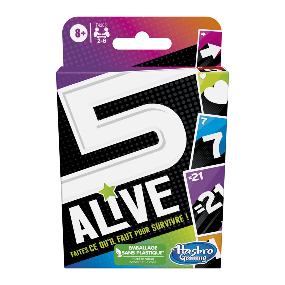 HASBRO Gaming 5 Alive — Jeu de Cartes familial 2 à 6 joueurs – Image 6