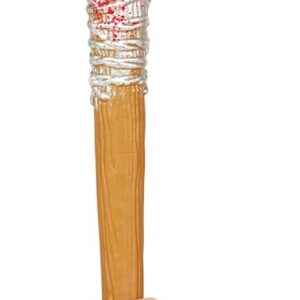 P'TIT Clown - 54761 - Fausse Batte de Baseball Ensanglantée - Accessoire de Déguisement Halloween, Film, Cosplay - Plastique - 73 cm