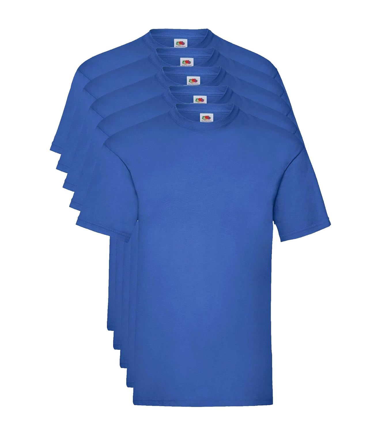 Fruit of the Loom Valueweight 5 Pack, T-Shirt Homme, Bleu (Royal Blue 51), Medium