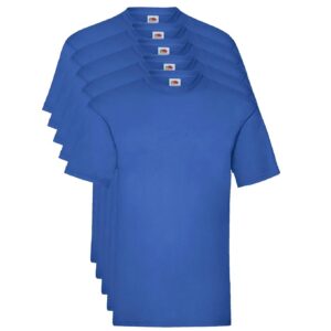 Fruit of the Loom Valueweight 5 Pack, T-Shirt Homme, Bleu (Royal Blue 51), XX-Large (Taille Fabricant: 2 X-L)