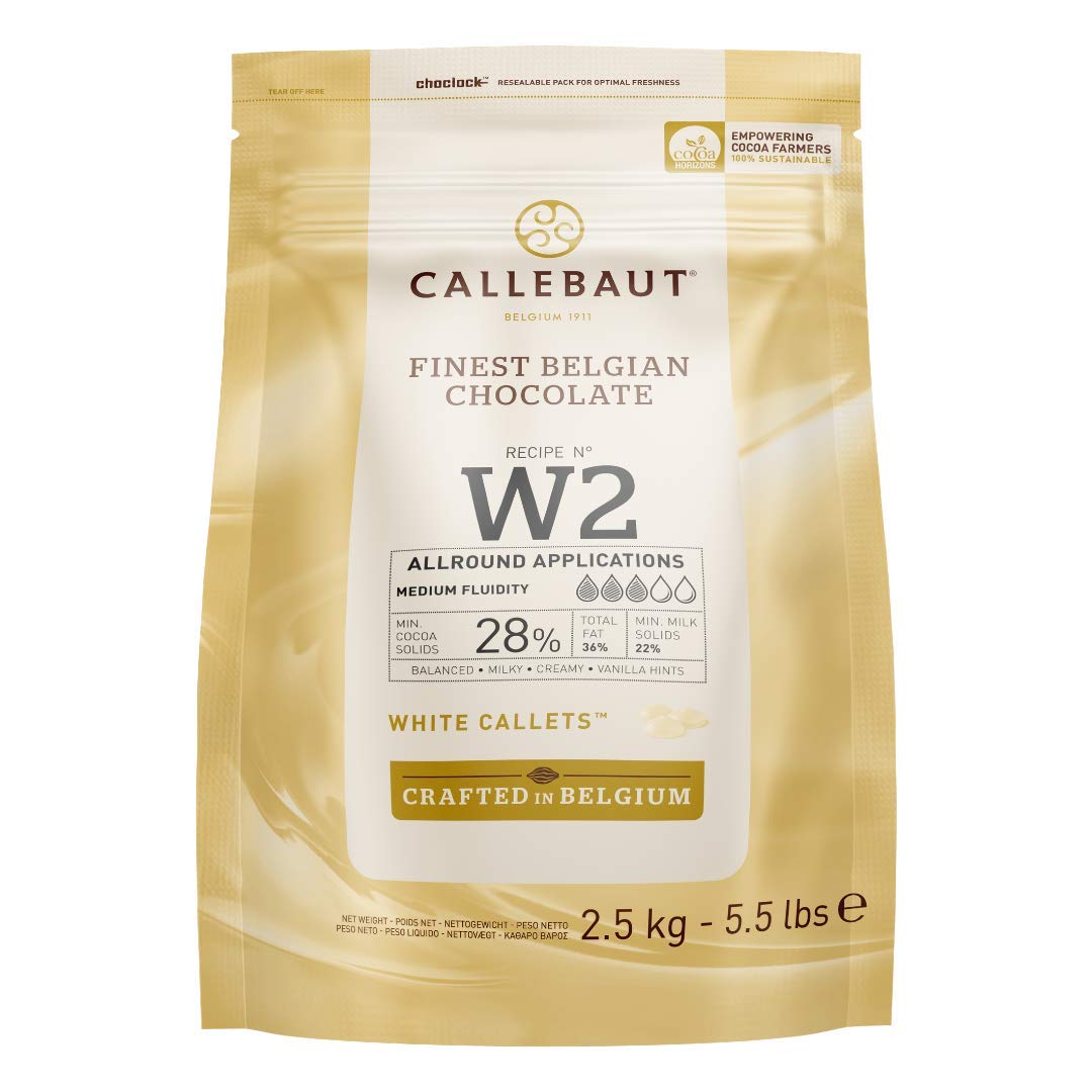 Callebaut W2NV 28% "Select" White Chocolate Chips Easymelt (Callets) (1 x 2,5 kg)