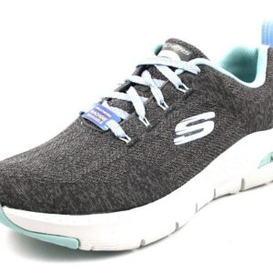 Skechers Femme Arch Fit Comfy Wave Basket, Charbon, 36 EU