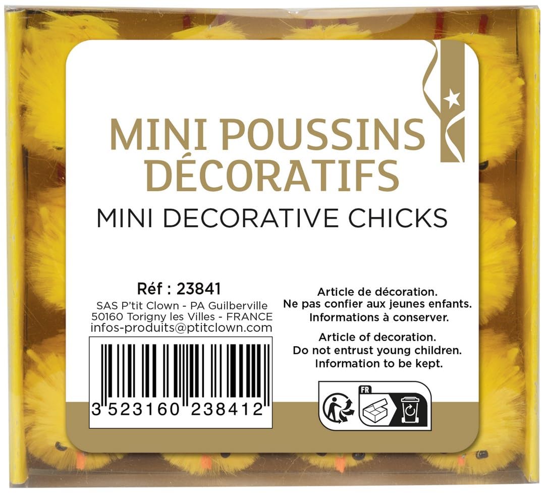 P’TIT CLOWN — Lot de 12 Mini Poussins de Pâques – Image 4