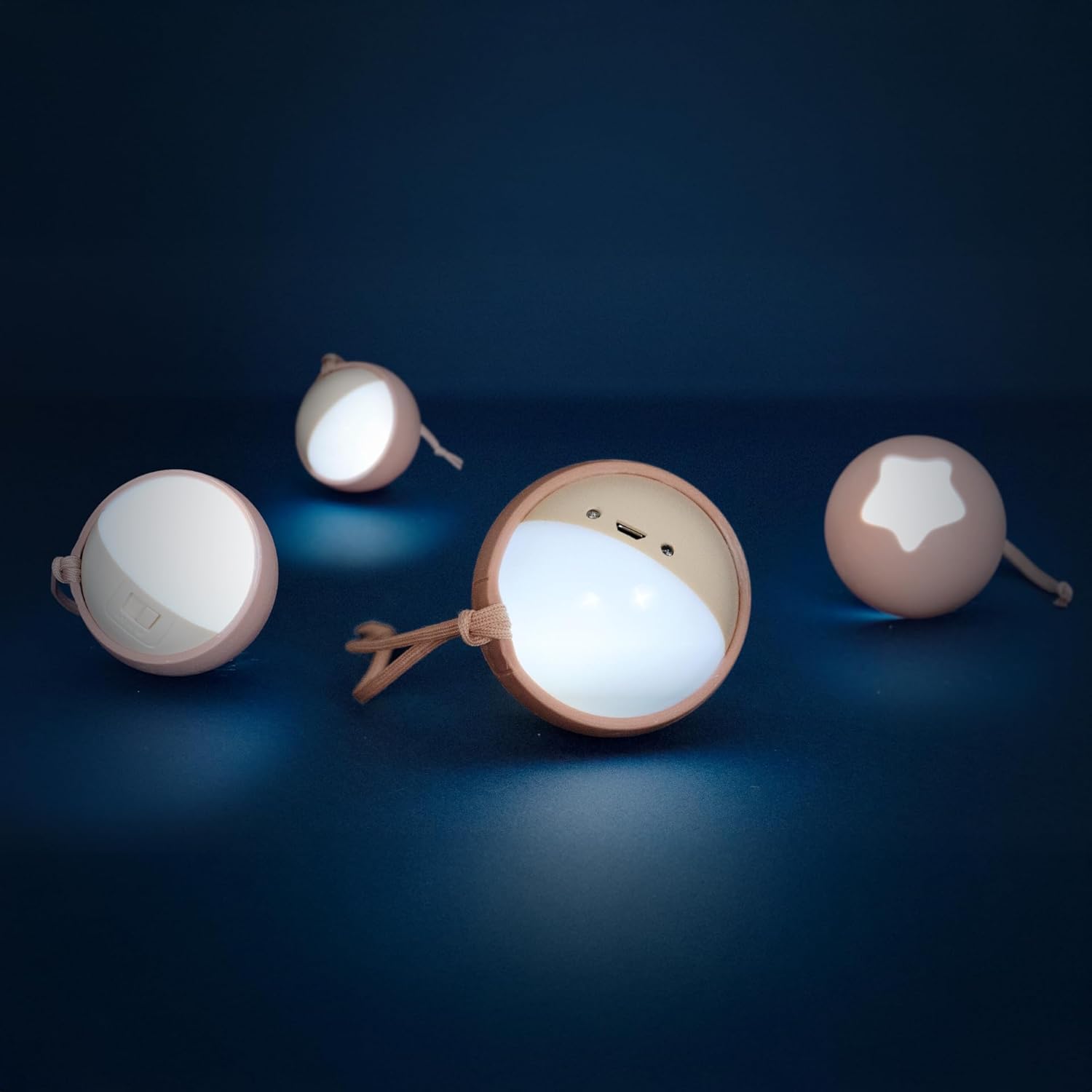 PABOBO Little Moon — Veilleuse portable rechargeable terracotta – Image 3