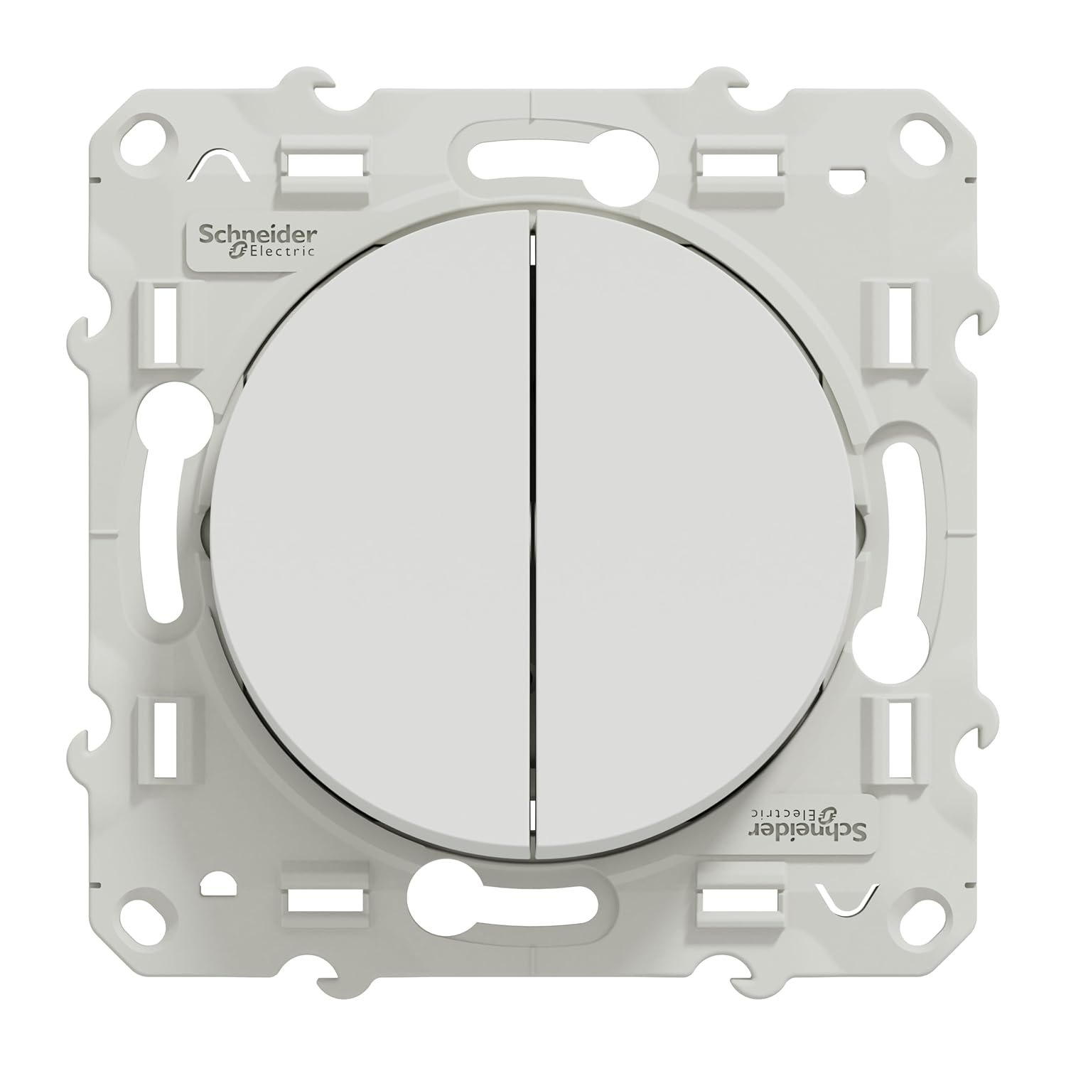 SCHNEIDER ELECTRIC Odace — Double va-et-vient blanc – Image 3