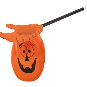 P'TIT Clown - 21217 - Sac Main de Monstre - Orange, Noir - 59 cm - Parfaits pour Récolte de Bonbons d'halloween