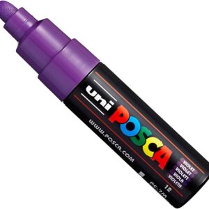Uni POSCA PC-7M Paint Marker - marqueur – Large Pointe 4,5-5,5 mm – 15 couleurs violet