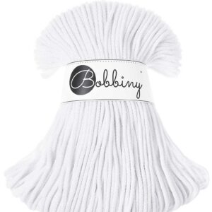 Bobbiny Corde Macramé Tressée Junior 3mm (White) 100m