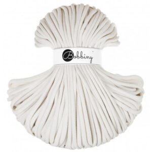 Bobbiny Corde Macramé Tressée Jumbo 9mm (Off White) 100m