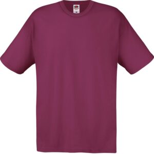 Fruit of the Loom SS022M T-Shirt, Bordeaux, XL Homme