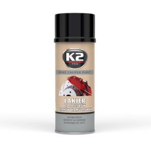 K2 Pro - Spray de peinture noire pour étrier de frein - De haute brillance - Résistant à la chaleur à 260 °C