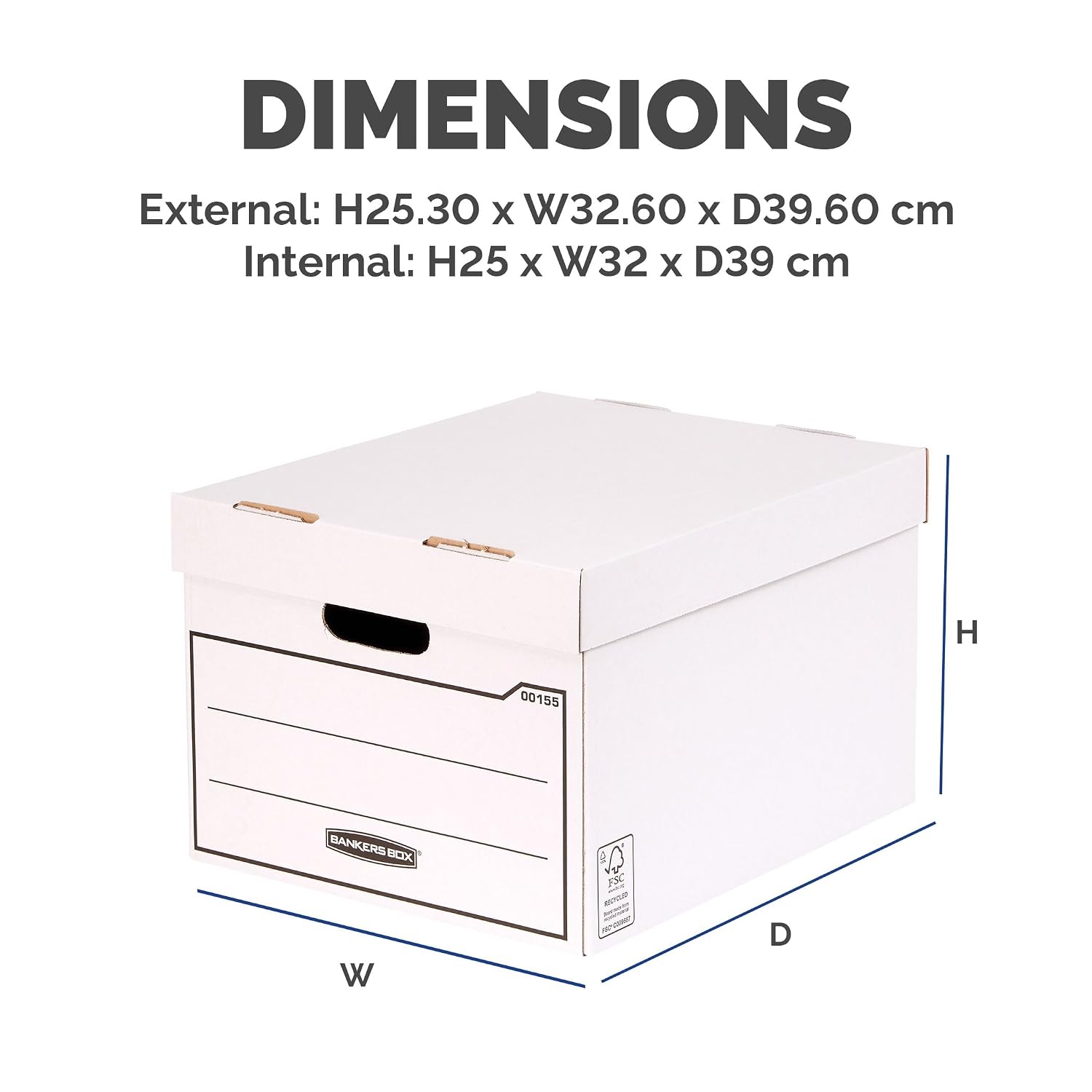 FELLOWES Bankers Box — Boîtes de rangement empilables x10 – Image 5