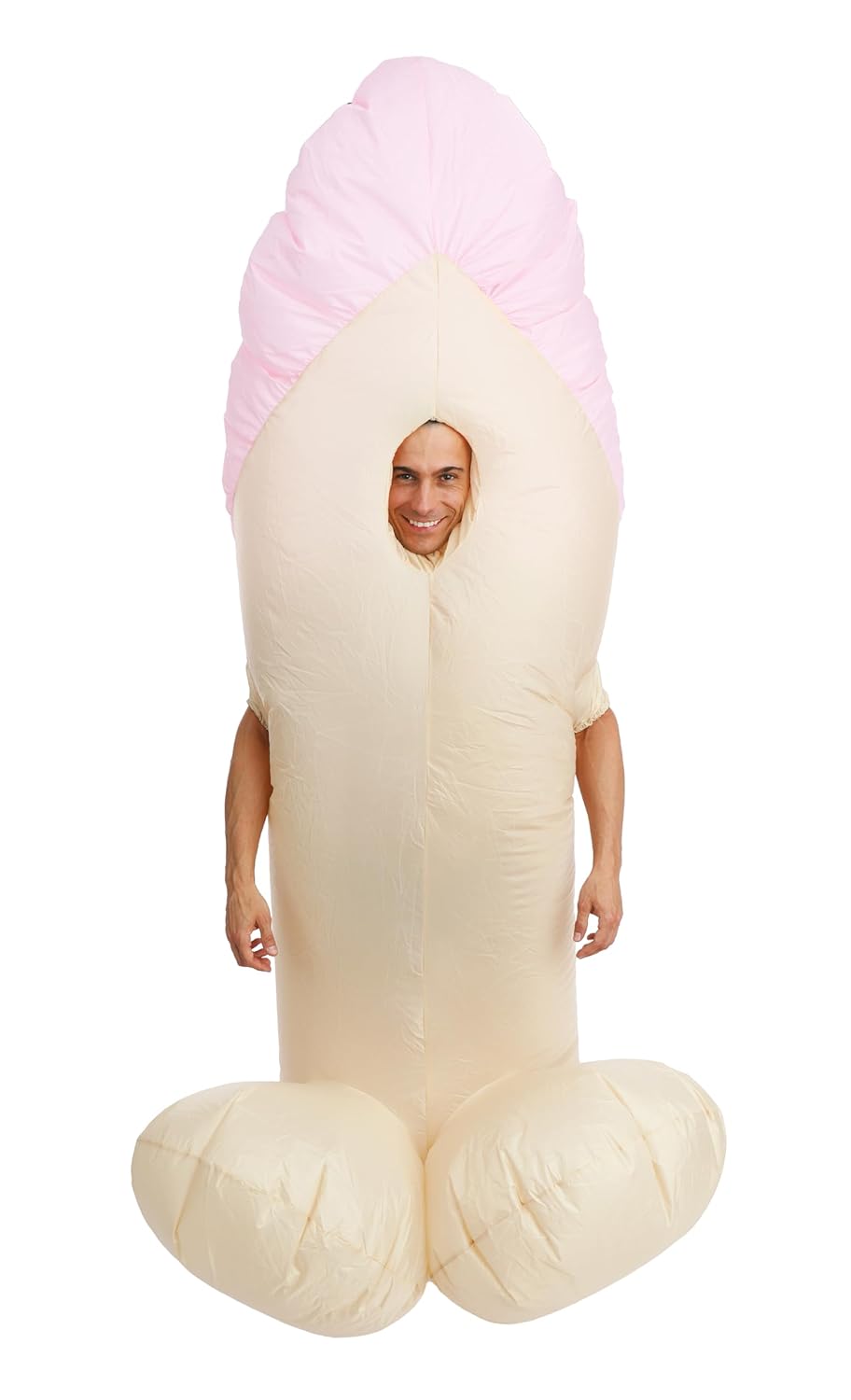 P'TIT CLOWN - 90425 - Costume Gonflable Zizi - Déguisement Adulte - Unisexe - pour Carnaval, Halloween et Autres fêtes costumées - Facile à Enfiler - Gonflage Rapide - Polyester - Taille Unique