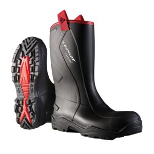 DUNLOP Purofort+ Rugged — Bottes de sécurité Noir/Rouge 44