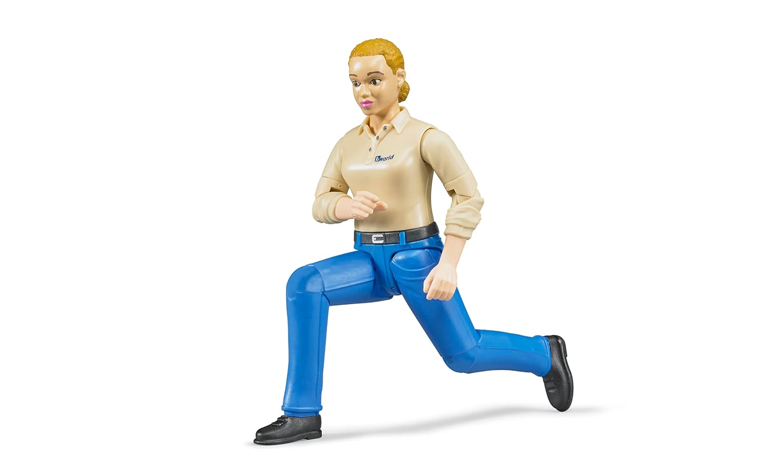 BRUDER bworld — Figurine Fermière pantalon bleu – Image 4