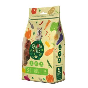 duvoplus, Garben Bites Veggie Small en Sachet 6cm -18pcs Couleurs mélangées, pour Chien, Délicieux Snacks végétariens, sans Gluten, Dental Care, pour Une Haleine Fraiche