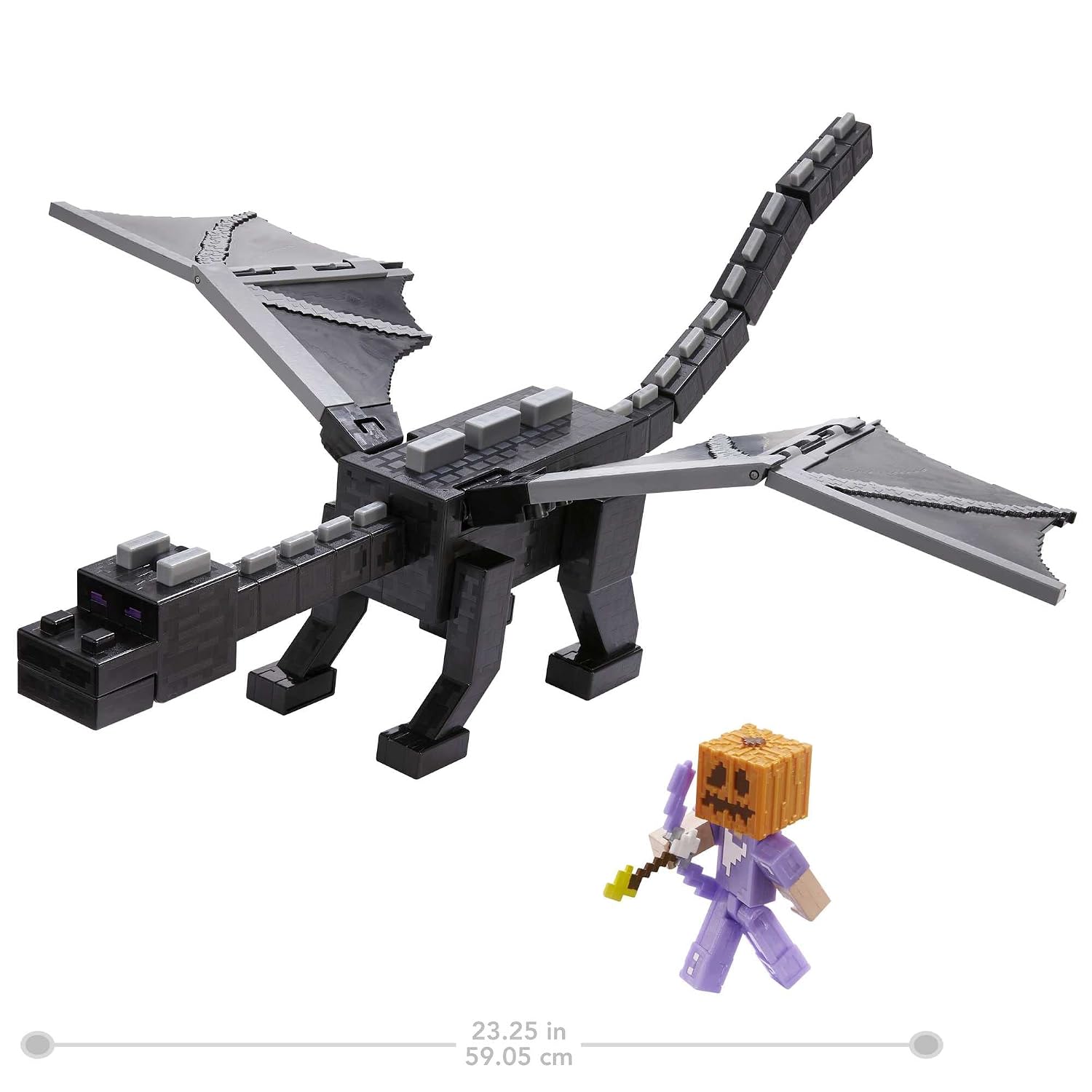 MINECRAFT — Coffret Figurine Ender Dragon 51 cm et Steve 8 cm – Image 4