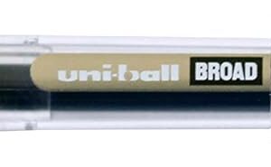 UNIBALL 47910 Stylo Gel Impact Signo Broad Écriture Large 0,8 mm pointe 1 mm Grip Caoutchouc Rechargeable Encre Gel Bleu