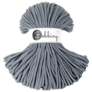Bobbiny Corde Macramé Tressée Premium 5mm (Steel) 100m