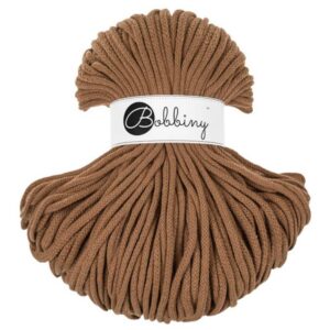 Bobbiny Corde Macramé Tressée Premium 5mm (Caramel) 100m