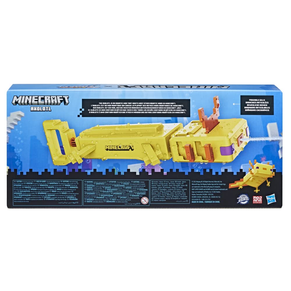 NERF Super Soaker Minecraft — Blaster à Eau Axolotl – Image 3