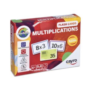 Cayro - Cartes Flash Multiplications - Jeu De Cartes De Multiplication - Tables De Multiplication De 1 À 10 - Apprendre De Manière Ludique - Jeu Mathématique