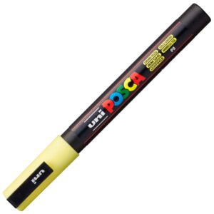 uni-ball Marqueur Uni Posca 186510 - Pointe ogive fine - 0,9-1,3 mm - Jaune clair