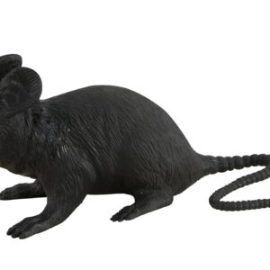 P'TIT Clown - 47792 - Rat Noir en Plastique - Parfait pour Décoration Halloween Effrayante - Ambiance Sinistre - Maison Hantée - Accessoire Incontournable pour Fêtes Terrifiantes