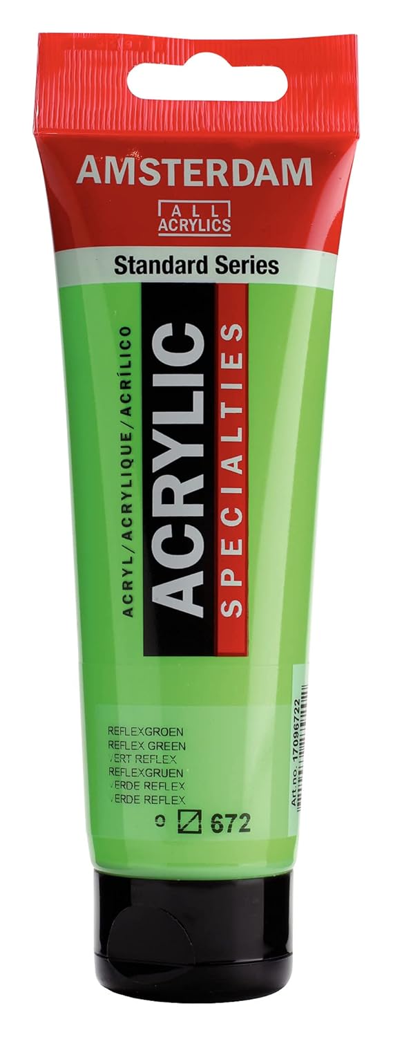 Amsterdam - Acrylique Amsterdam 120 ml n 672 vert reflex