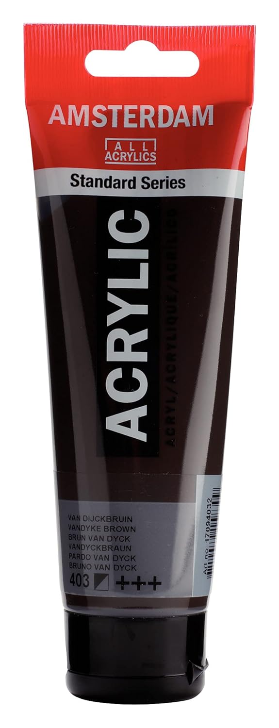 TALENS Amsterdam Standard Series — Peinture acrylique brun Van Dyck 120 ml