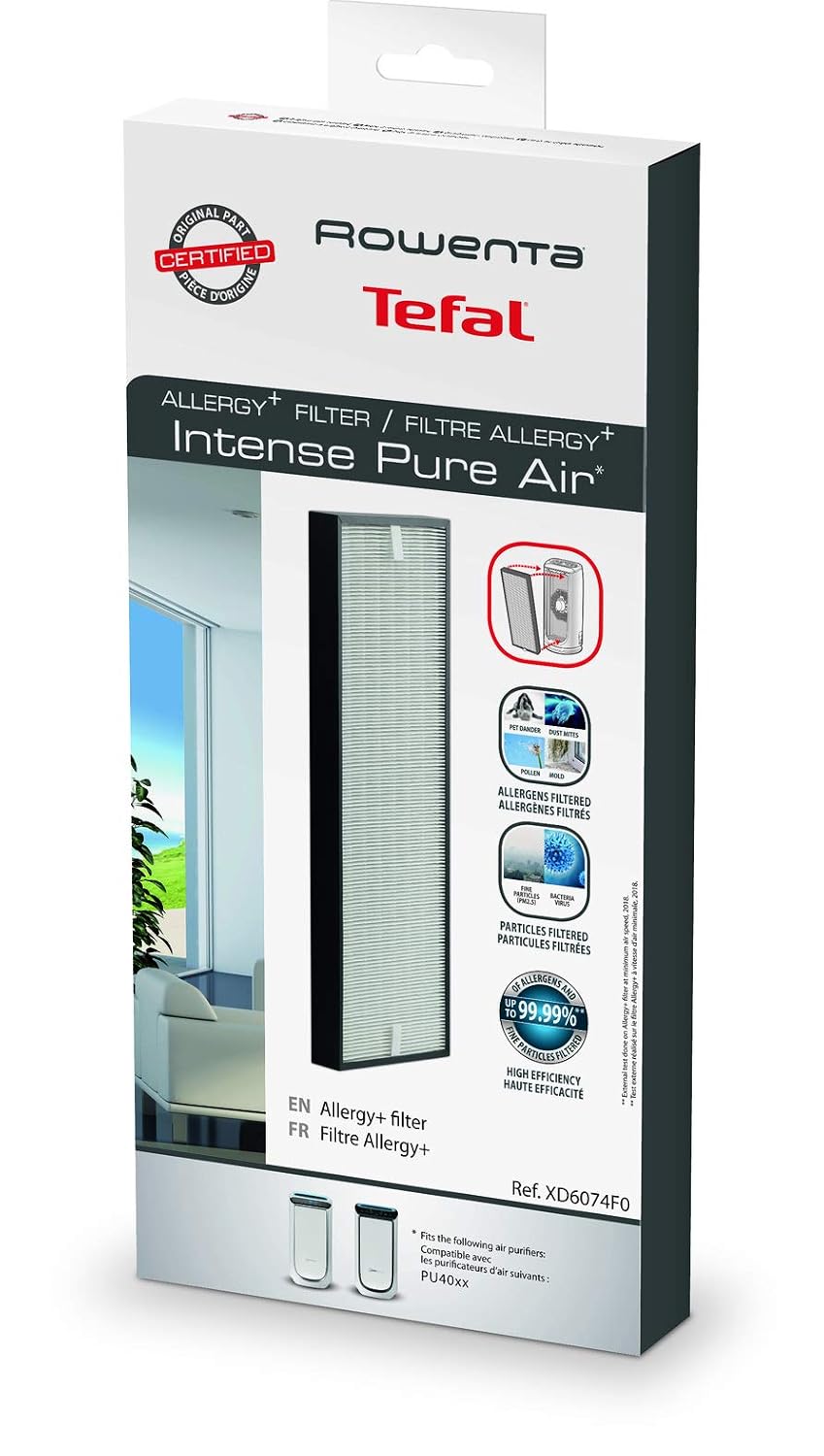 ROWENTA XD6074F0 — Filtre Allergy+ pour Purificateur d'Air – Image 5