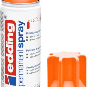 Spray permanent Orange fluo mat 5200 - Peinture acrylique Aérosol - Pour verre, métal, bois, céramique, plastique, toile