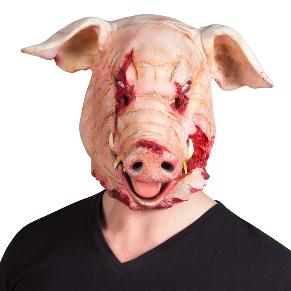Boland CAT016 - Masque tête latex Cochon sanglant