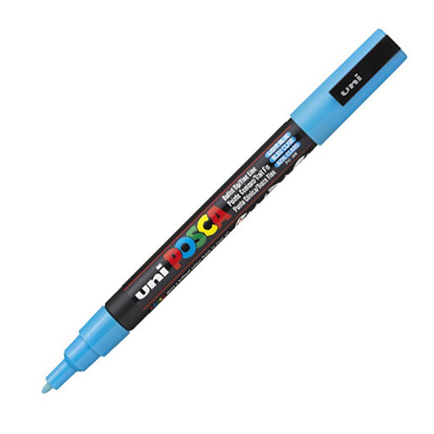 UNI-BALL POSCA PC3M — Marqueur pointe fine jaune – Image 3