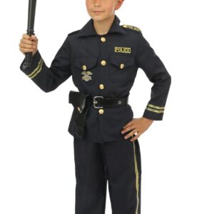 P'TIT CLOWN - Costume Policier Enfant - Déguisement Parfait pour Carnaval, Fêtes Costumées et Évènements à Thème (10-12 ans)