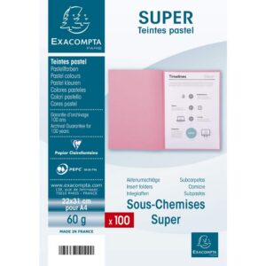 Alternative view of EXACOMPTA SUPER — Lot de 100 Sous-chemises 22x31 cm