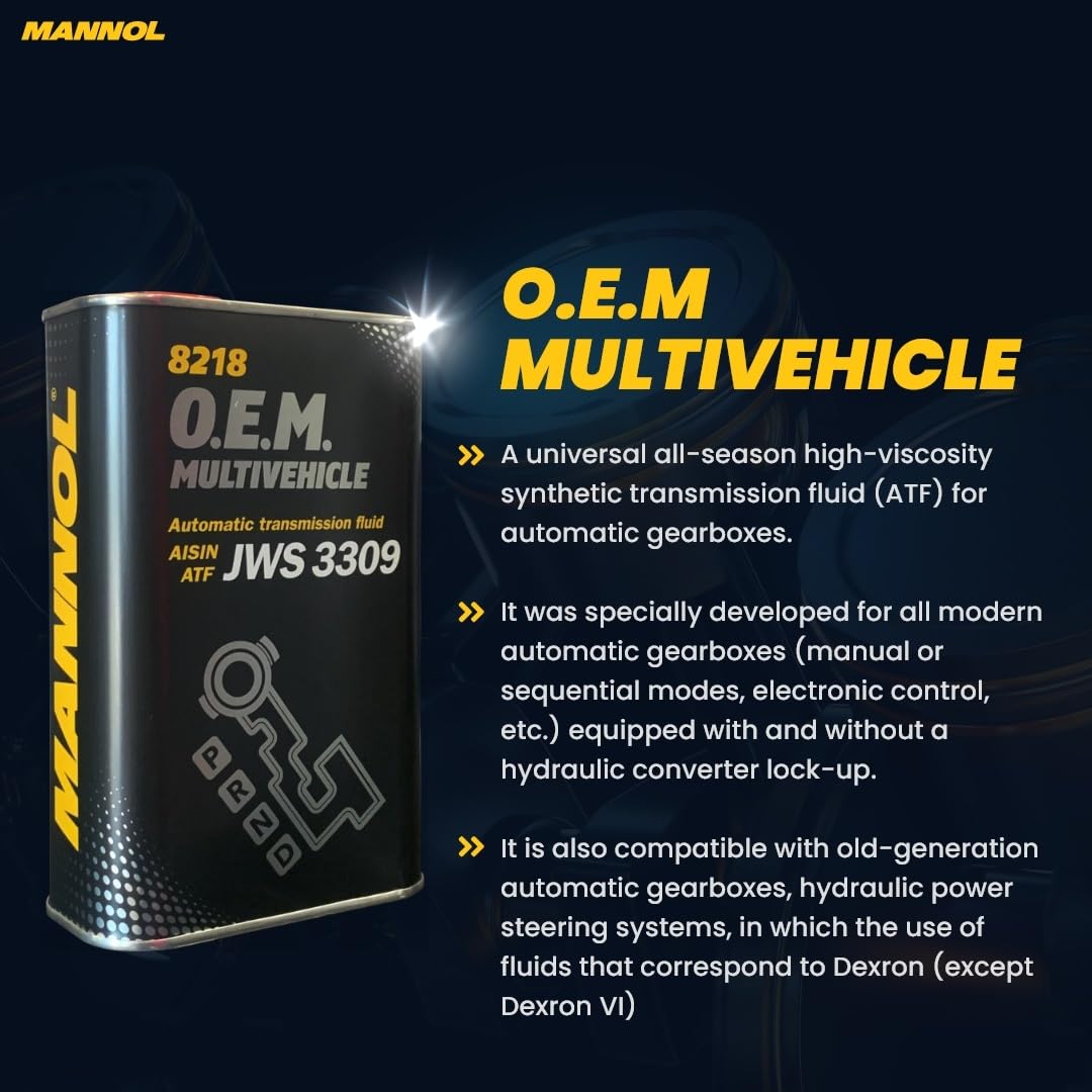 MANNOL 4 l, 8218 o.e.m. multivehicle JWS 3309 SP-III T-IV Dexron III – Image 4