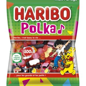 HARIBO - Polka - Assortiment De Bonbons - Sans Colorants Artificiels - Sachet 500 g