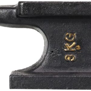 Mannesmann Enclume à 2 cornes, 3 kg, Noir, Peinte, Métal, Tréteau, Travail