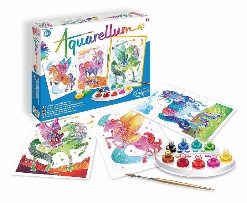 SENTOSPHÈRE Aquarellum — Kit Peinture Licornes et Pégases – Image 7