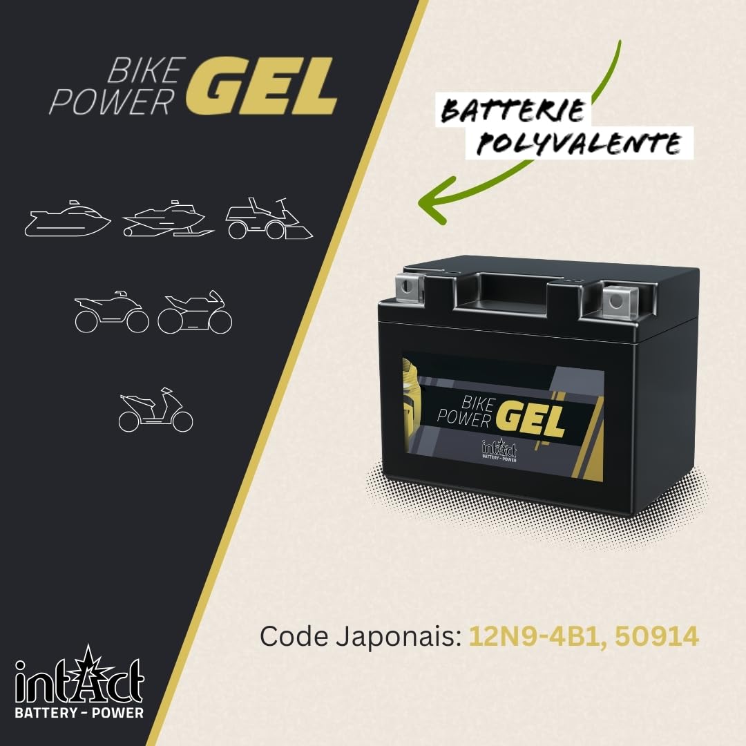 INTACT Bike-Power GEL12-9-4B-1 — Batterie moto 12V 9Ah 170A – Image 3