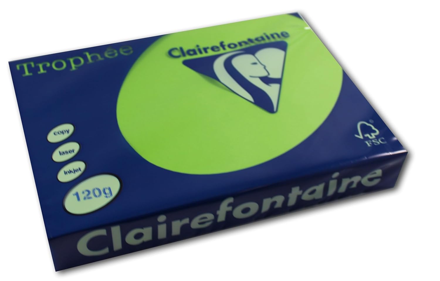 Clairefontaine Trophee 1293C Papier A4 Menthe/Mai Vert 120 g/m2 250 feuilles