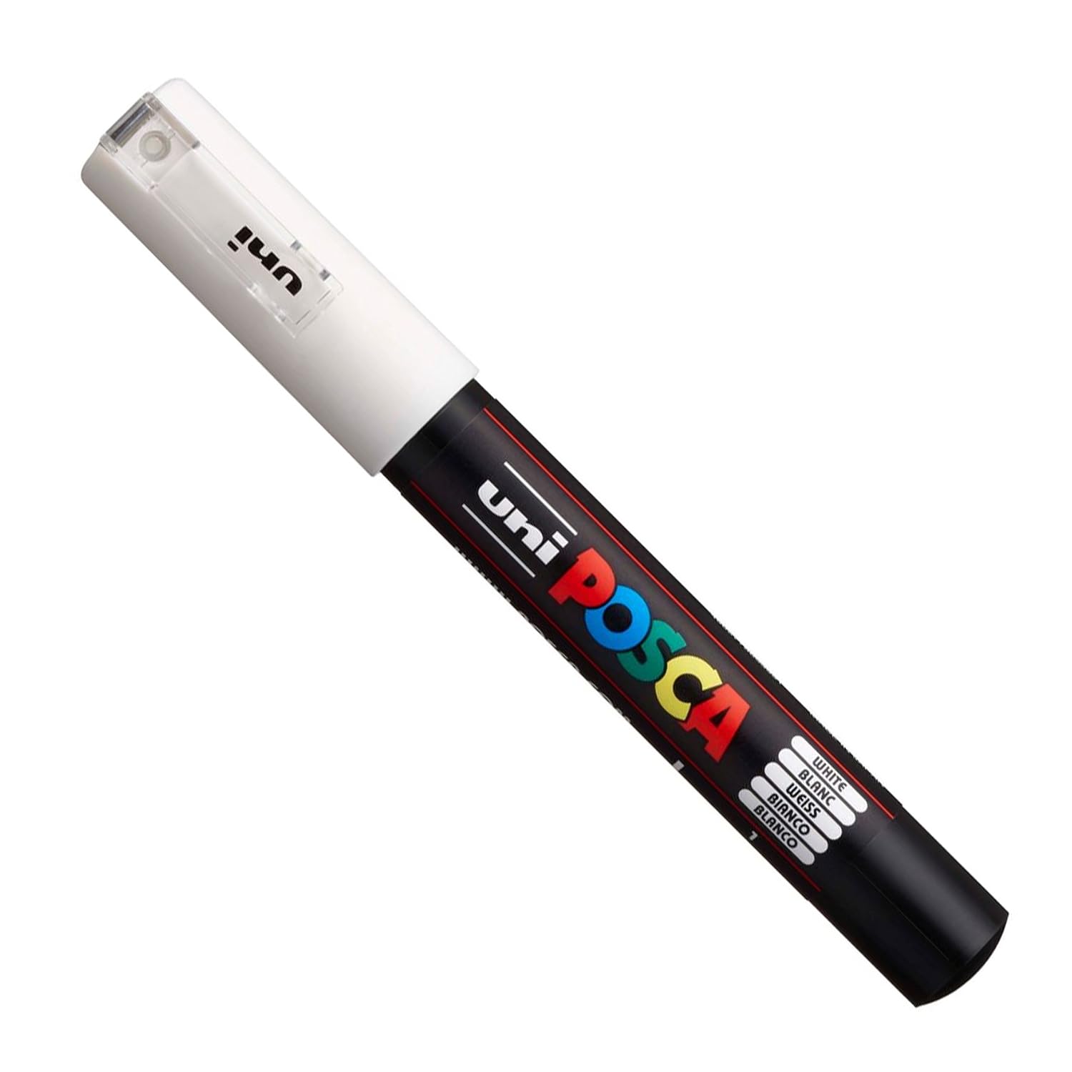 Uni Posca PC-1M Ensemble de 12 marqueurs professionnels pour peinture avec marqueurs noir + blanc supplémentaires – Image 2