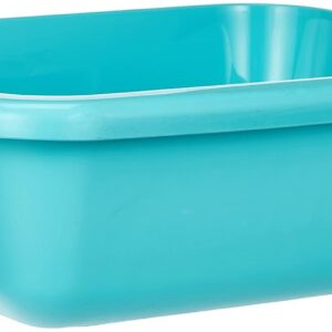 Curver Bassine Rectangulaire 9L- Cuvette pour Ménage, Cuisine - Bains de Pieds, Pédicure - Bac de Lavage Pratique et Empilable - pour Linge Vaisselle Légumes - 38 x 30,4 x 13,1 cm - Bleu Turquoise