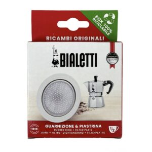BIALETTI GASKET AND FILTER SPARE FOR COFFEE MOKINA 1/2 CUP