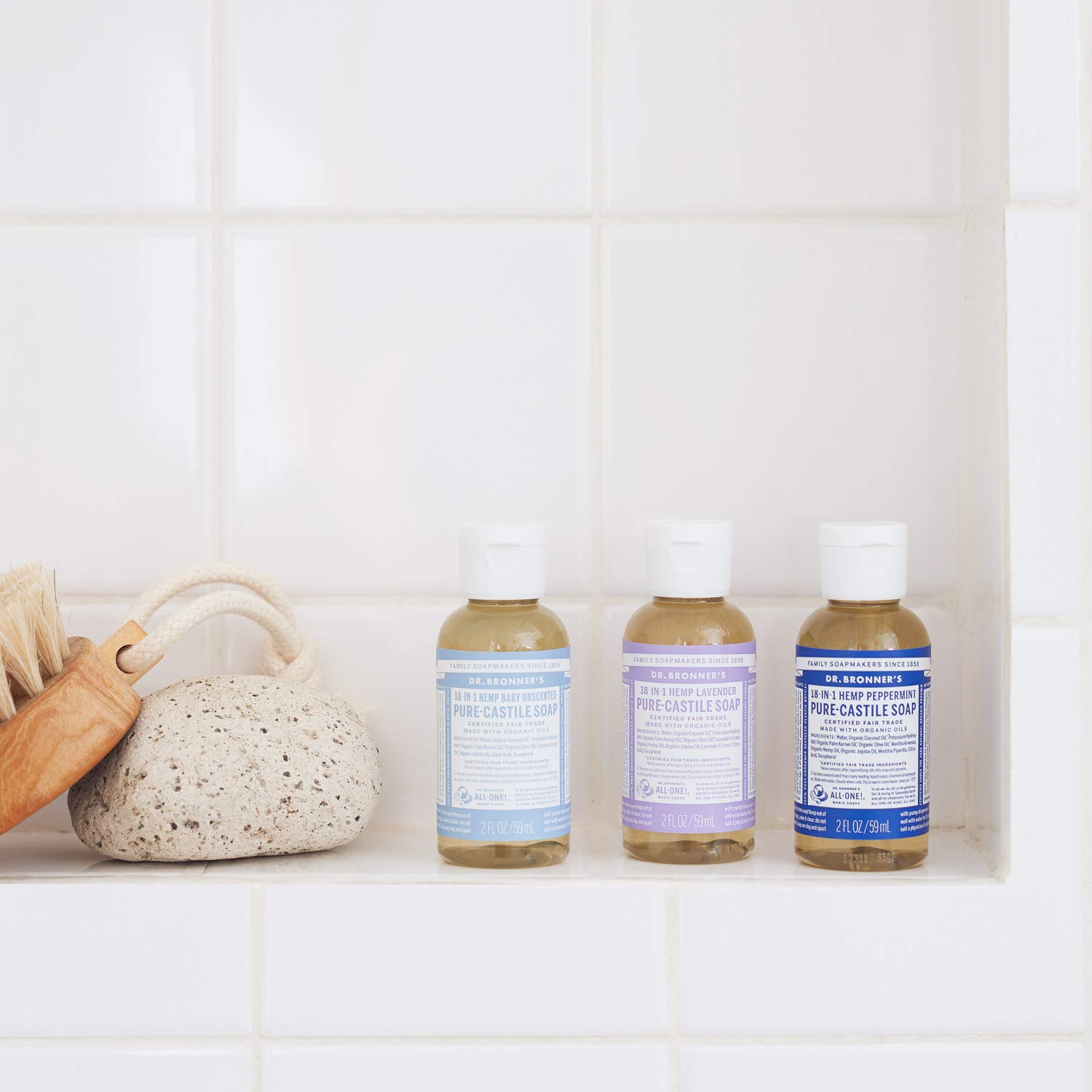 Dr. Bronner's Bébé Bio Savon Liquide Pure-Castile non Parfumé, 59 ml – Image 2