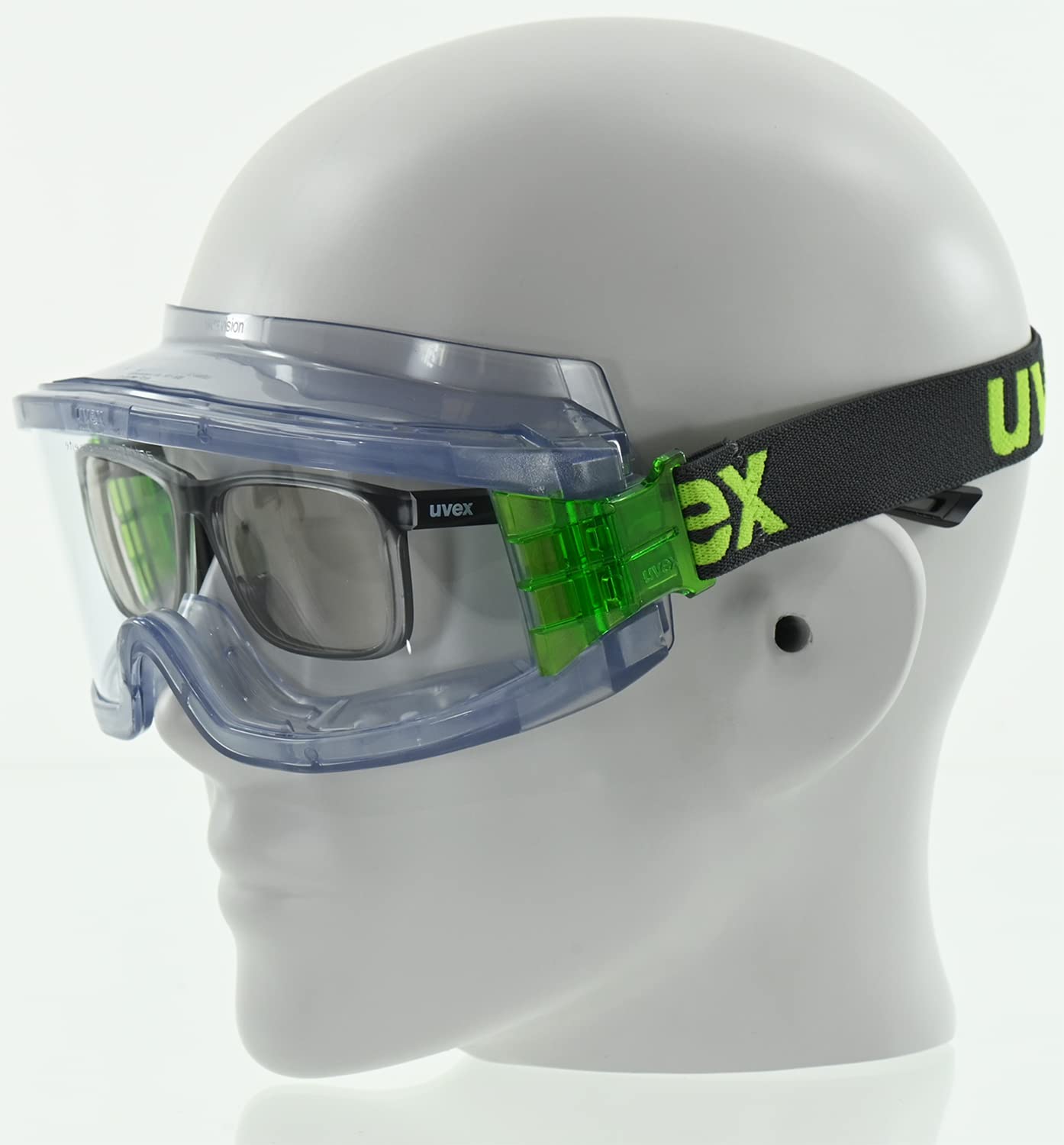 UVEX Ultravision — Lunettes-masque antibuée Transparent/Vert – Image 5