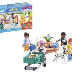 Playmobil 71541 MyFigures Shopping - Comprend Quatre Personnages Qui sont compatibles avec Toutes Les pièces des Pochettes Surprises Figures - MyLife - Dès 5 Ans