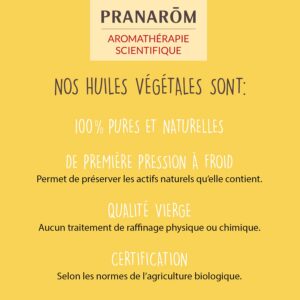 Alternative view of PRANARÔM — Huile végétale noyau d’abricot bio 50 ml
