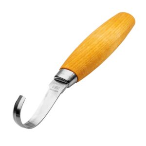 Morakniv Carving Hook 164 Droite Couteau Fixe Mixte, Manche : Bouleau Naturel, Lame : 52mm